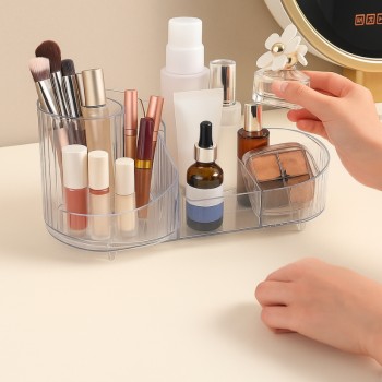 ORGANIZADOR DE MAQUIAGEM GIRARÓRIO COM DIVISÓRIAS REF10128