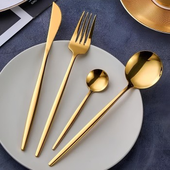 KIT DE TALHERES COBRE 24 PÇS LUWAVE LMMJ33 LMMJ26