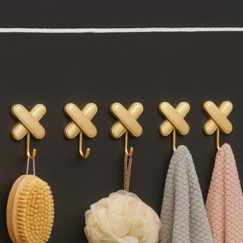 KIT DE GANCHOS ADESIVOS COM 6 PÇS BSJ2443 