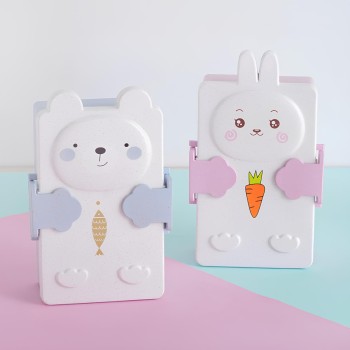 KIT MARMITA COM 2 TALHERES (COLHER E GARFO) DE PLASTICO PP HU55759