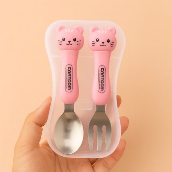 KIT TALHER INFANTIL COM ESTOJO 2PÇS HU89016