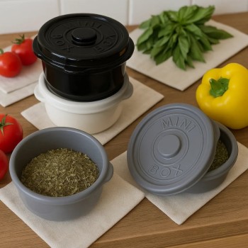 MINI POTE REDONDO C 6 PÇS HMP601