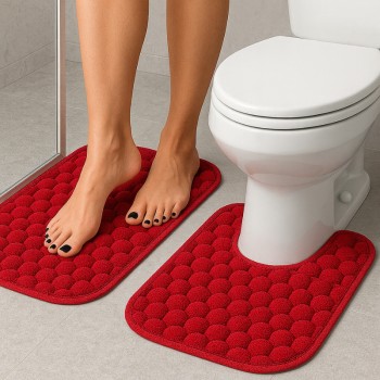 KIT TAPETE PARA BANHEIRO 2 PEÇAS REF9622