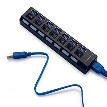 REGUA DE USB 7 PORTAS  HUB HB016
