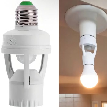 SUPORTE PARA LAMPADA COM SENSOR DE MOVIMENTO LK60151