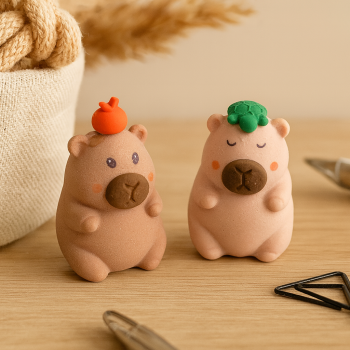 CAPIVARA 2 EM 1 BORRACHA E APONTADOR NO8909 LUXPC171