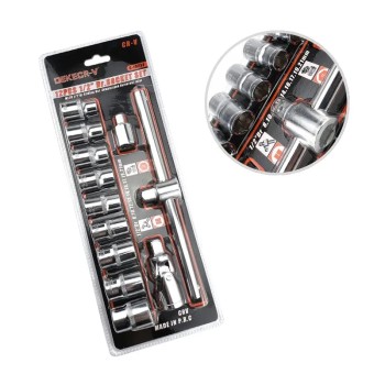 JOGO DE SOQUETES 12PÇS GJ3504