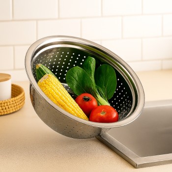 ESCORREDOR DE ACO INOX 28CM KLECR28