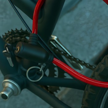 CADEADO PARA BIKE COM CHAVES KA5705