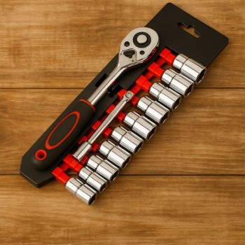 CONJUNTO 12PCS CHAVE CATRACA 1/4 LWJ17914