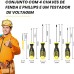 CONJUNTO COM 4 CHAVES DE FENDA PHILLIPS MAIS UM  TESTADOR DE VOLTAGEM BOM3119