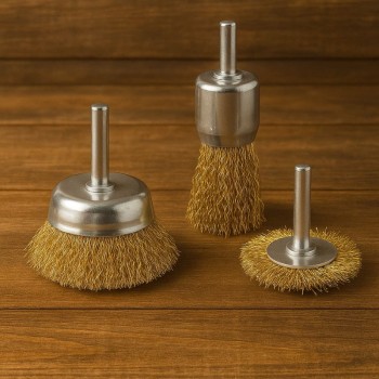 JOGO DE ESCOVAS AÇO CIRCULAR BOM5657