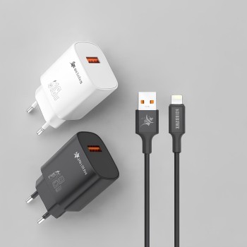 KIT CARREGADOR TURBO PEIQC22 IOS