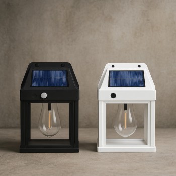 LAMPADA DE PAREDE SOLAR COM FILAMENTO BOM4209