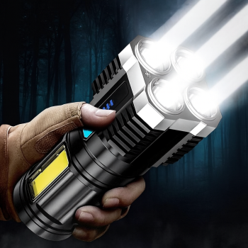 LANTERNA RECARREGAVEL VIA USB HW201201