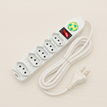 RÉGUA EXTENSÃO 2 M 5 TOMADAS BM8686