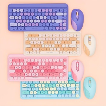 TECLADO RETRO MULTICOLOR LEY176A