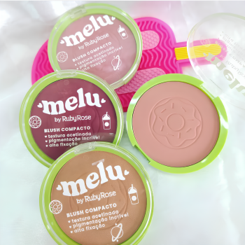 Blush Compacto Melu BOX C/24 Un Ruby Rose