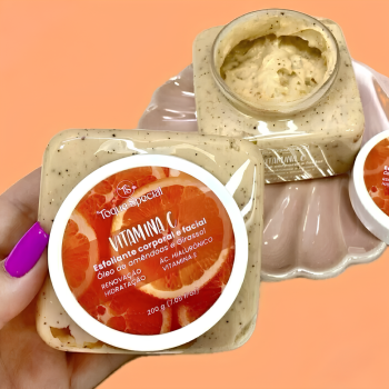 Esfoliante Corporal e Facial Vitamina C Caixa C/24 Un Toque Special