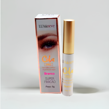 Cola para Cilios postiços Branca BOX C/12 Un Lua e Neve