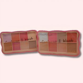 Contorno e Blush e Iluminador BOX C 24 Un Amor Anjo