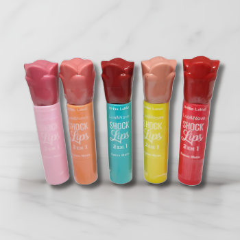 Batom Matte 2 em 1 Lips BOX C/24 Un Lua e Neve