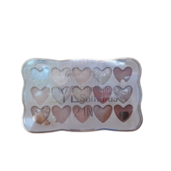 Paleta Sombras e Iluminador 2 em 1 BOX C/12 Un Amor Anjo