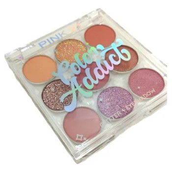 Paleta de Sombras e Glitter BOX C/24 Un Pink 21