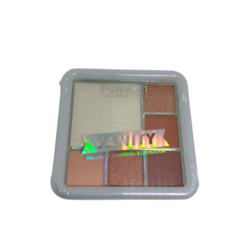 Paleta de Sombras e Iluminador Vanity BOX C/24 Un Pink 21