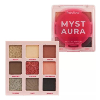 Paleta de Sombras Myst Aura BOX C/12 Un Ruby Rose