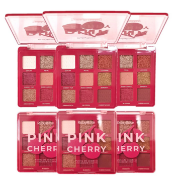 Paleta de Sombras Pink Cherry BOX C/12 Un Ruby Rose